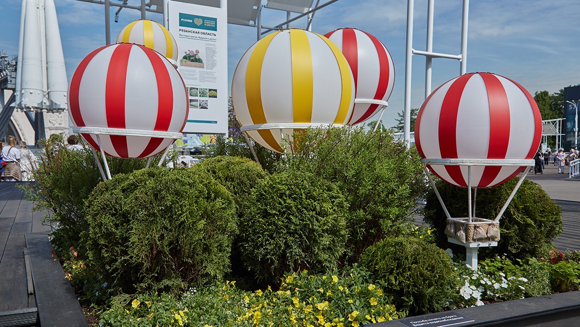 Hot air balloons. Ryazan region