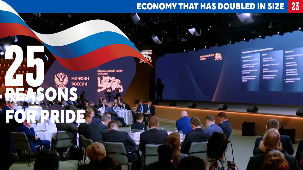 25 reasons for pride: economy that has doubled in size