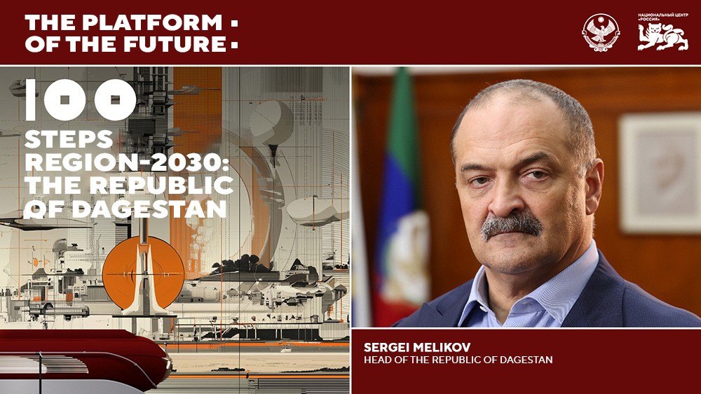 Head of Dagestan Sergei Melikov to present a strategy for changes in the region up to 2030 at the National Centre RUSSIA