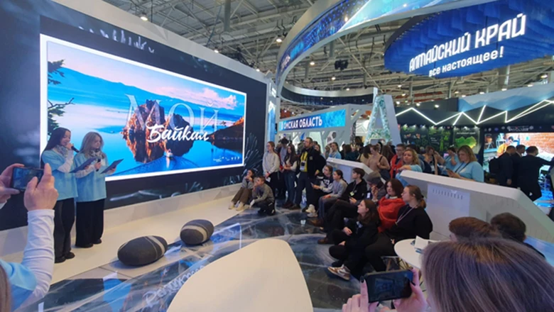 Schoolchildren of the Irkutsk region presented projects of tourist routes at the RUSSIA EXPO