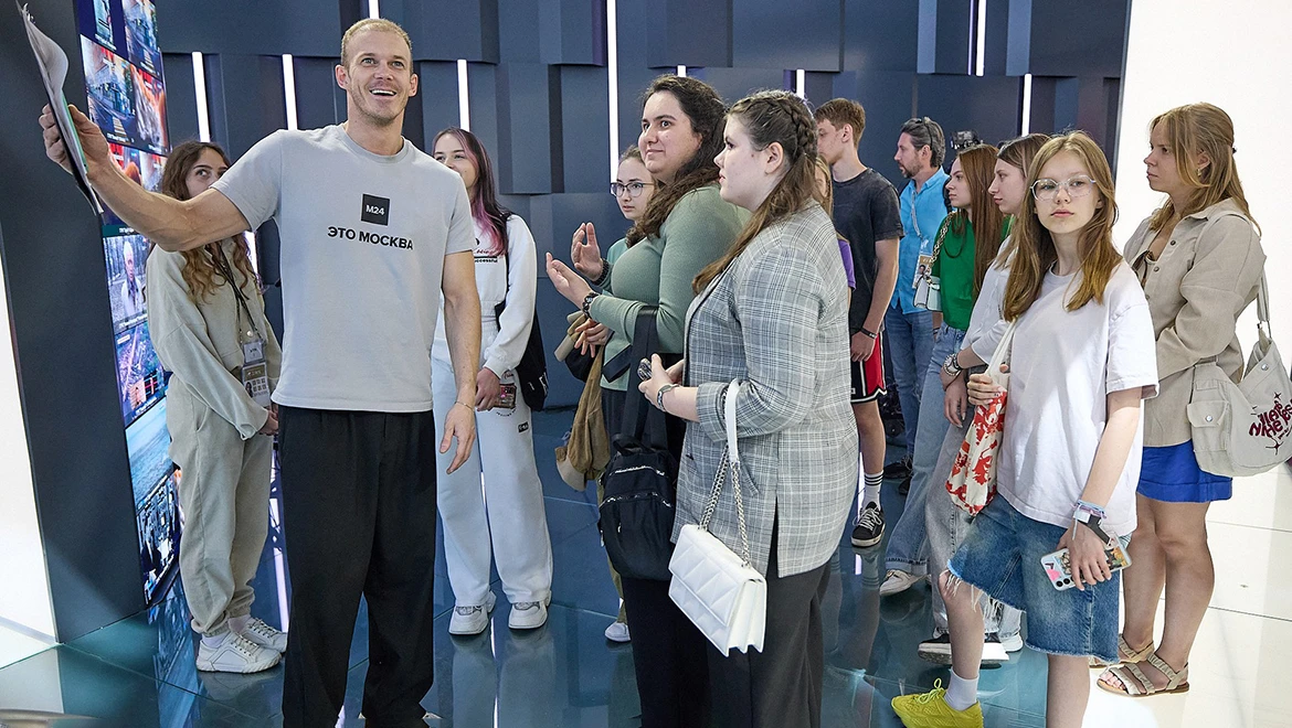 Masterclass of the Young Journalist Media School took place at the RUSSIA EXPO