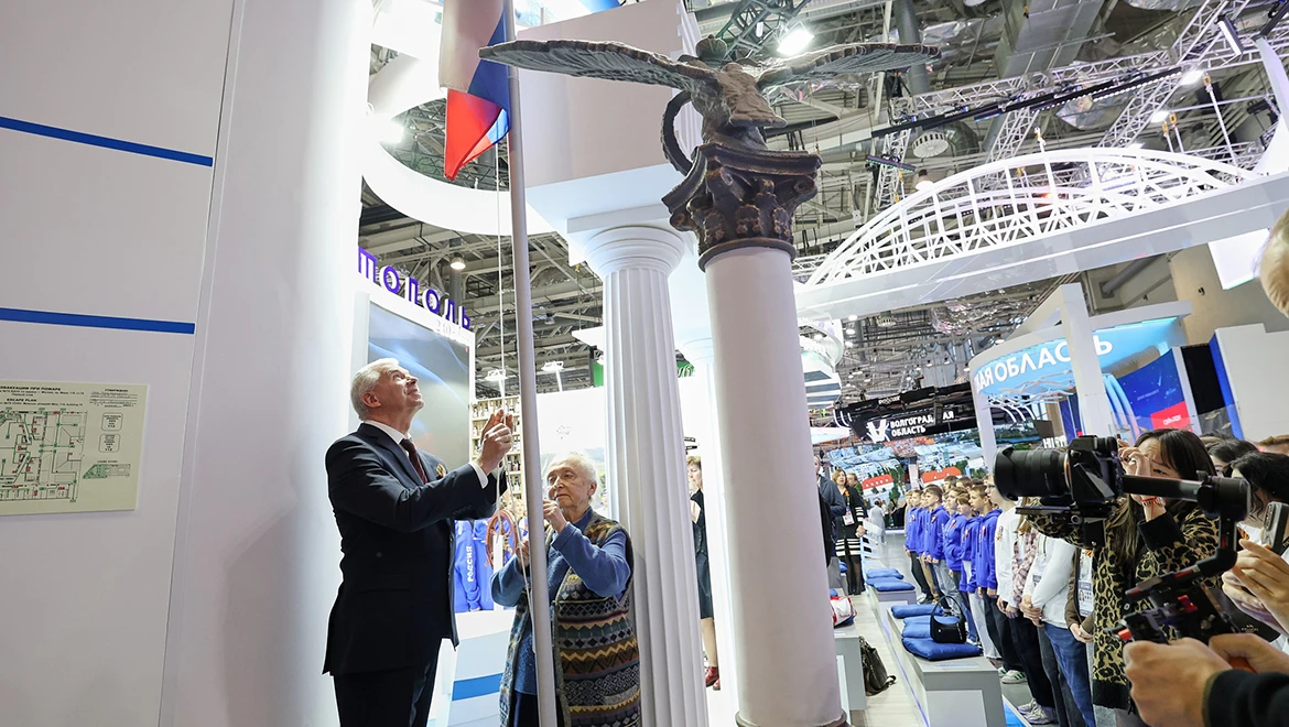 Sevastopol stand at the RUSSIA EXPO celebrates Victory Day