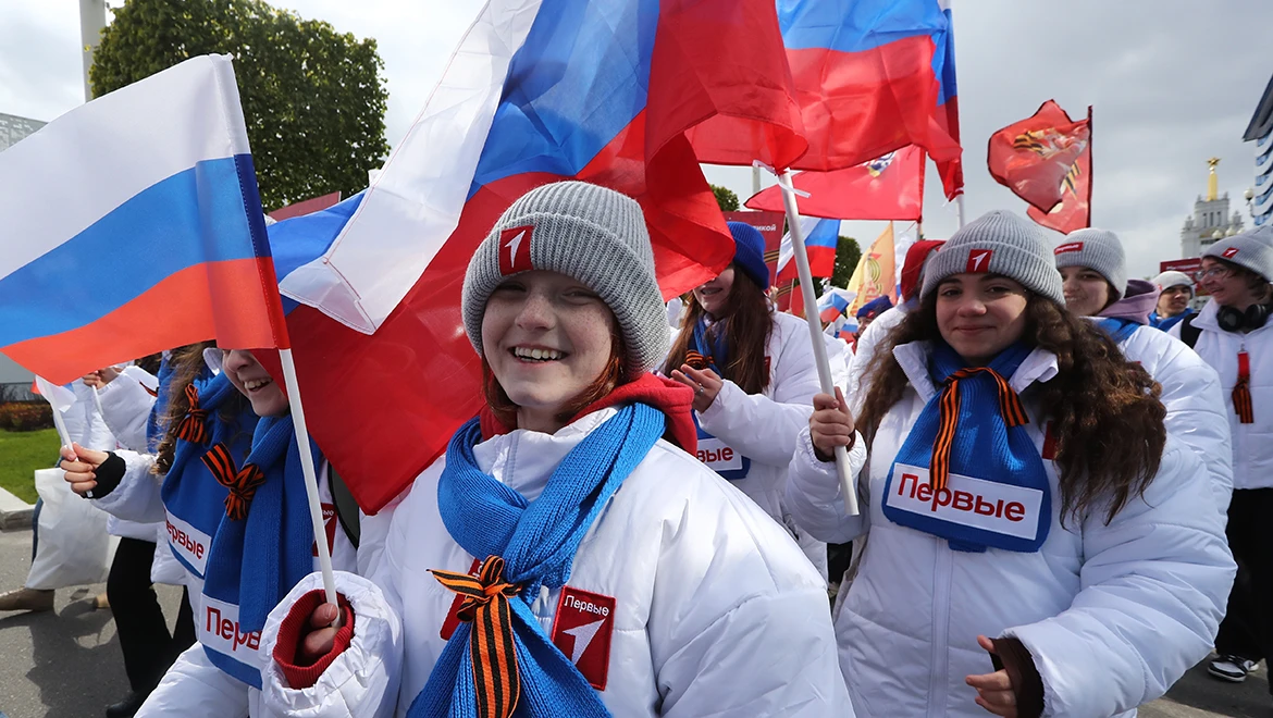 A solemn procession in honor of Victory Day took place at the RUSSIA EXPO