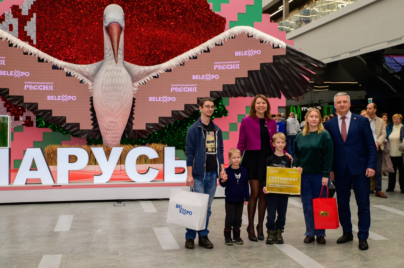 The National Centre RUSSIA welcomes lucky visitors of the exposition "My Belarus"