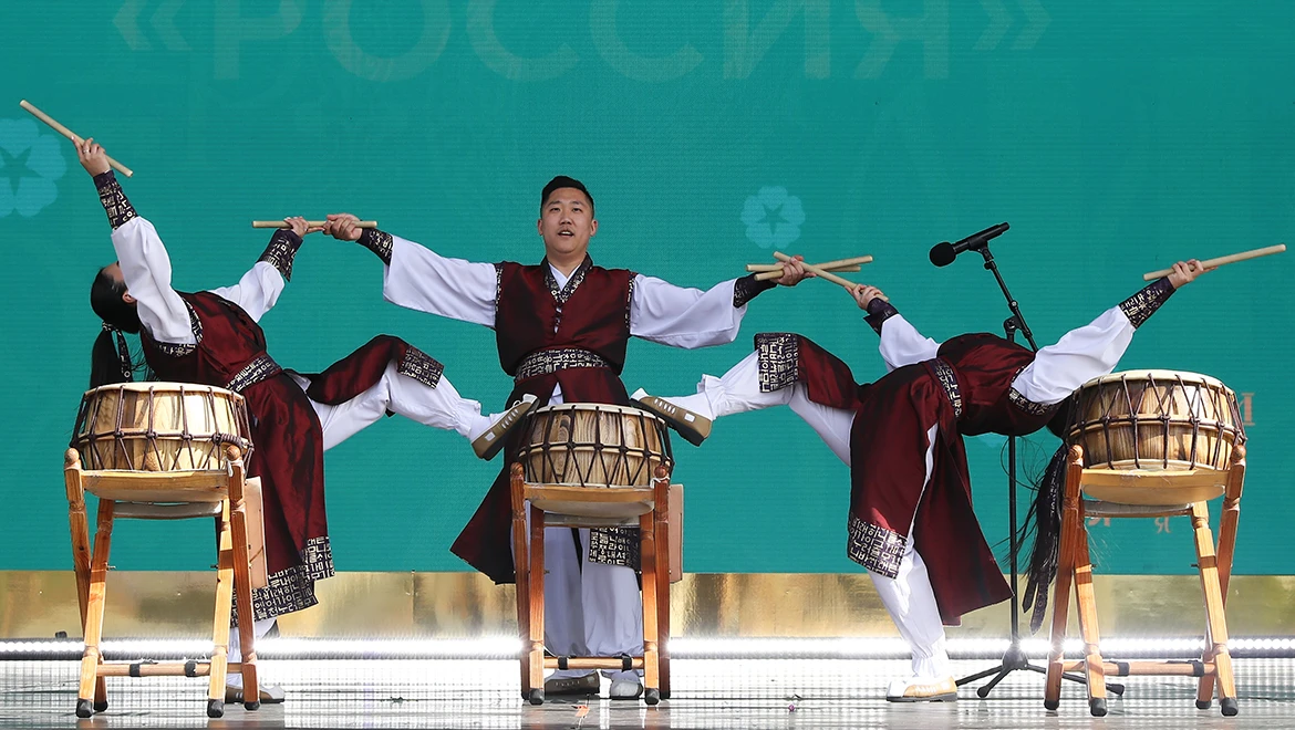 Loud drums and taekwondo: the culture and sports traditions of Sakhalin Koreans were presented at the RUSSIA EXPO