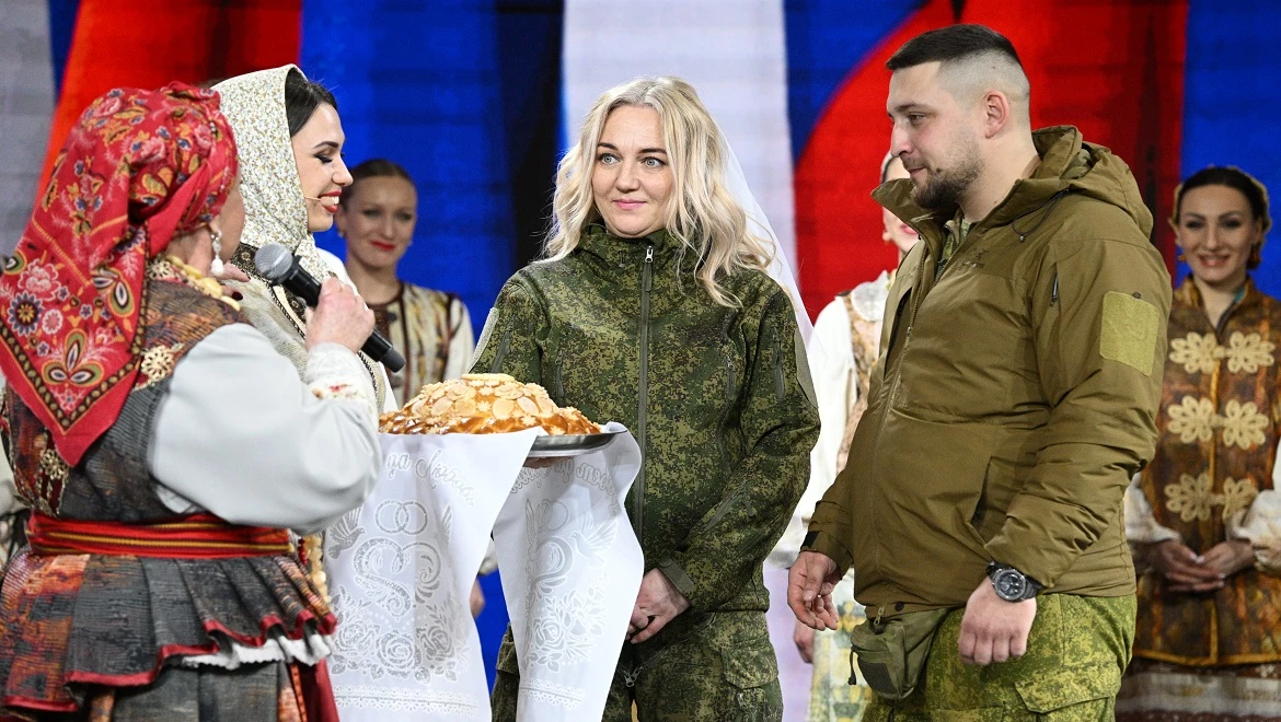 The wedding of heroes took place at the RUSSIA EXPO