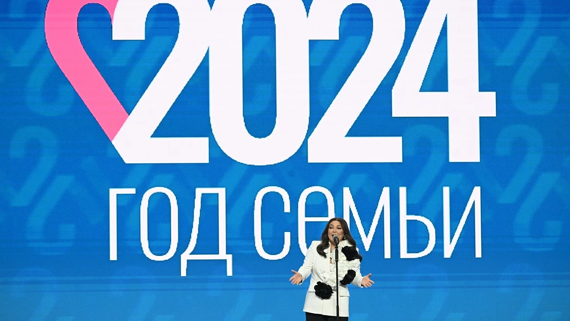 Irina Dubtsova presented the Year of Family anthem at the RUSSIA EXPO