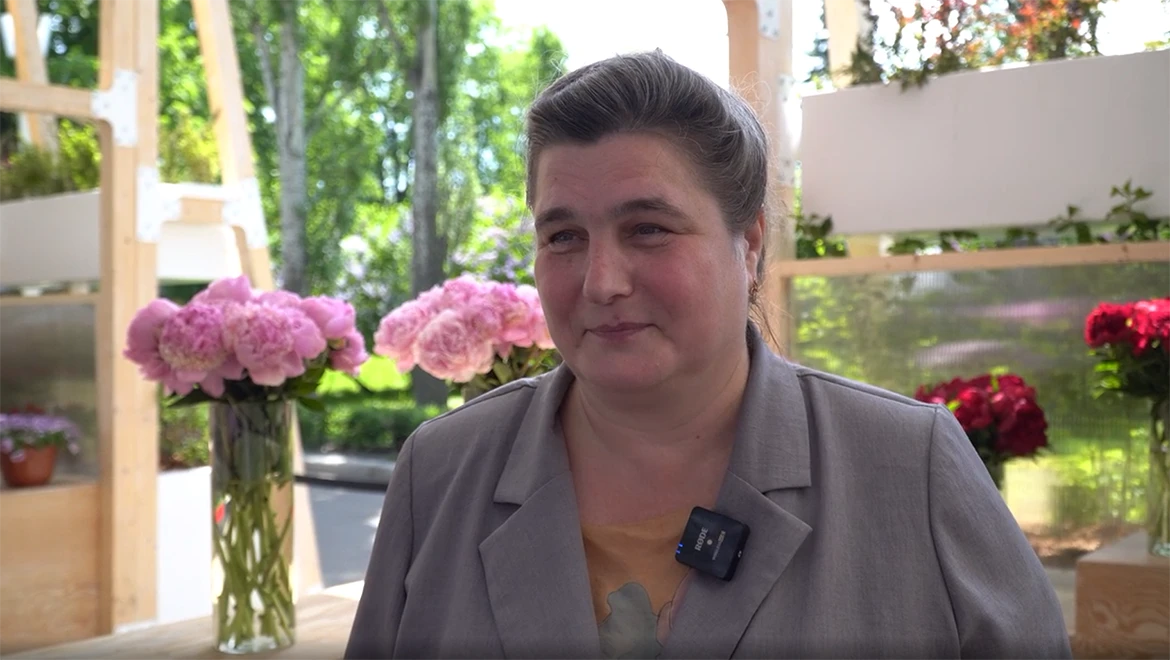 Presentation on the diversity of peonies was given at the RUSSIA EXPO