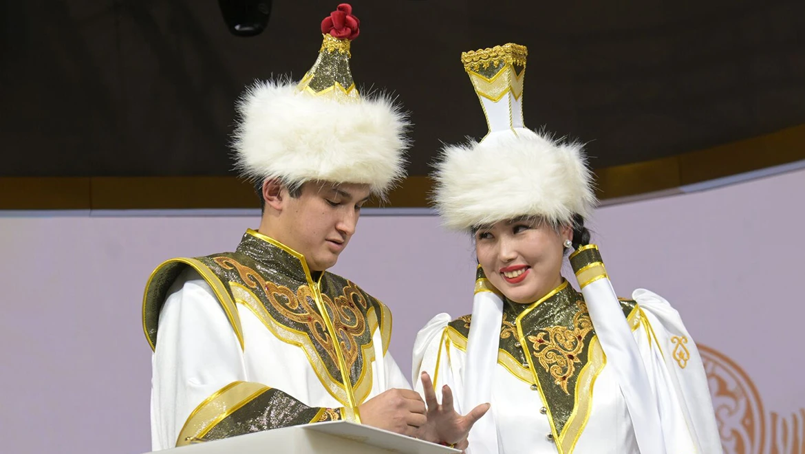 A real Kalmyk wedding was held at VDNH