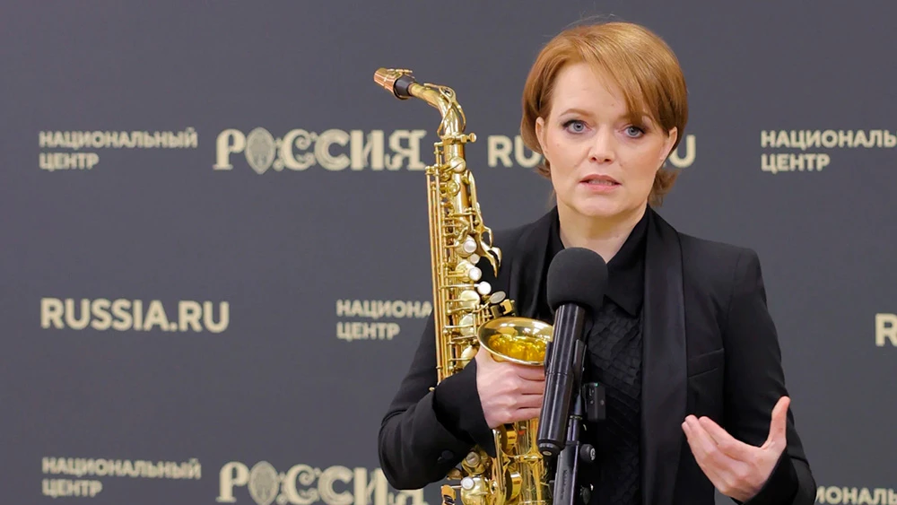 Renowned saxophonist Veronika Kozhukharova shared her impressions of collaborating with the National Centre RUSSIA