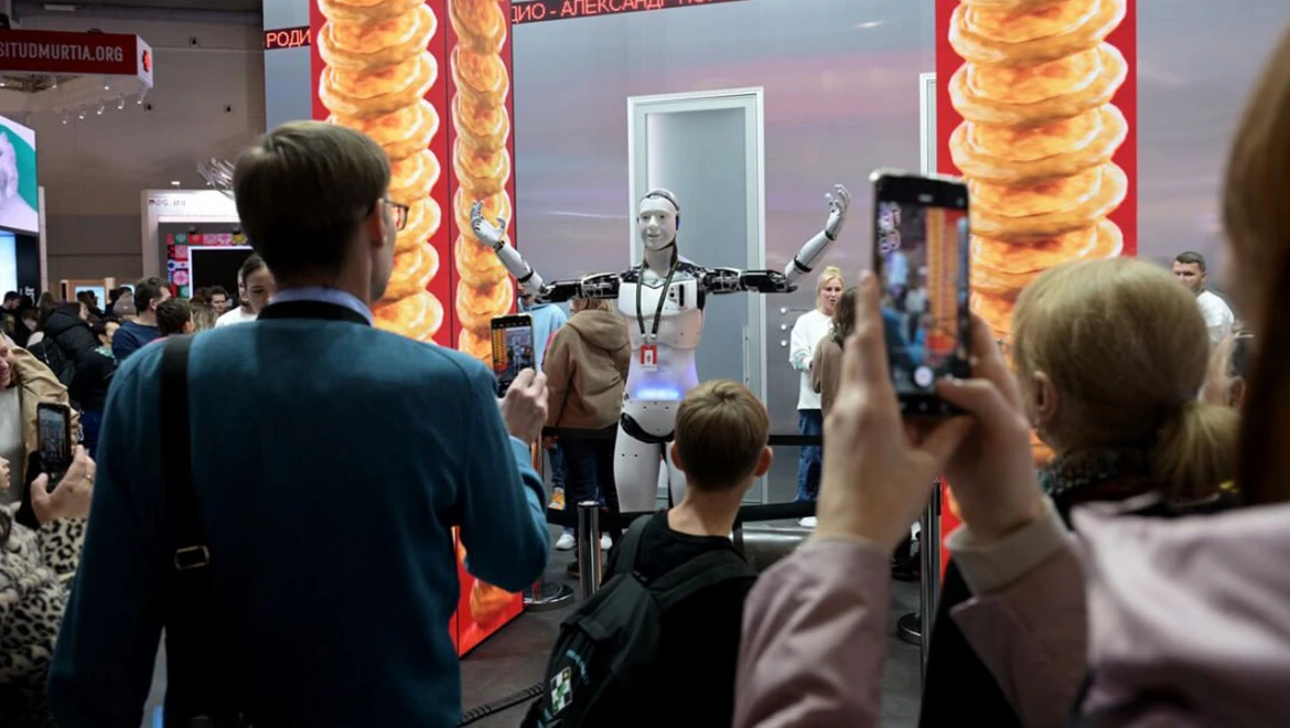 A unique humanoid robot was presented by the Perm region