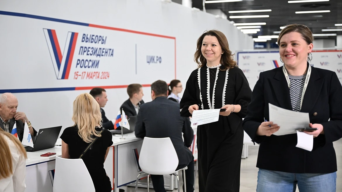 Polling station for voting in Russia’s Presidential Election was opened at the RUSSIA EXPO