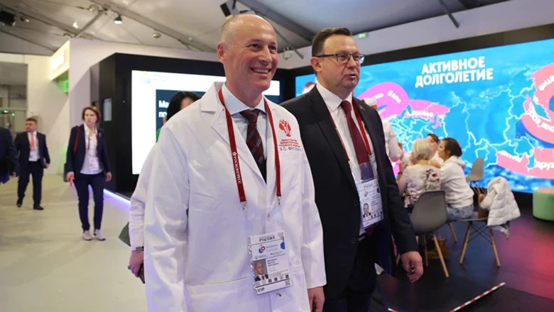 International delegations of medical ministries highly appreciated the work of the exposition cluster of the Ministry of Health of the Russian Federation