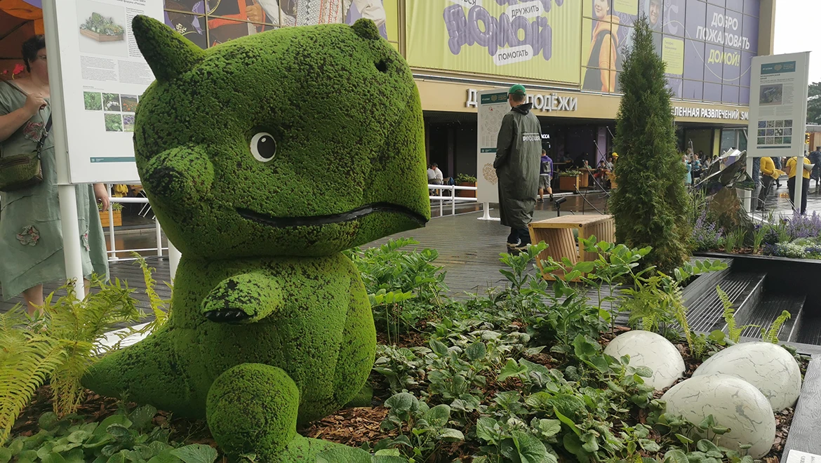 Huge diamond, dinosaur and prayer wheels: what regional flowerbeds at the "Future in Flowers" festival impress with