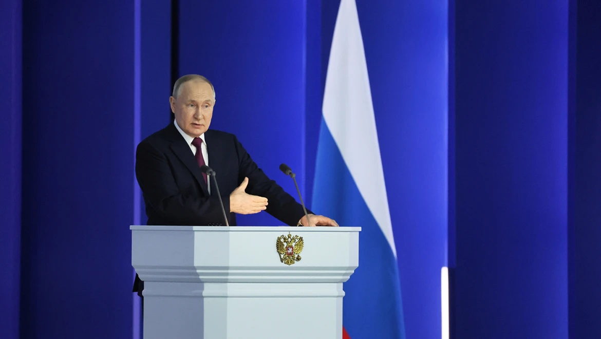 President Vladimir Putin's Address to the Federal Assembly: broadcast at the RUSSIA EXPO