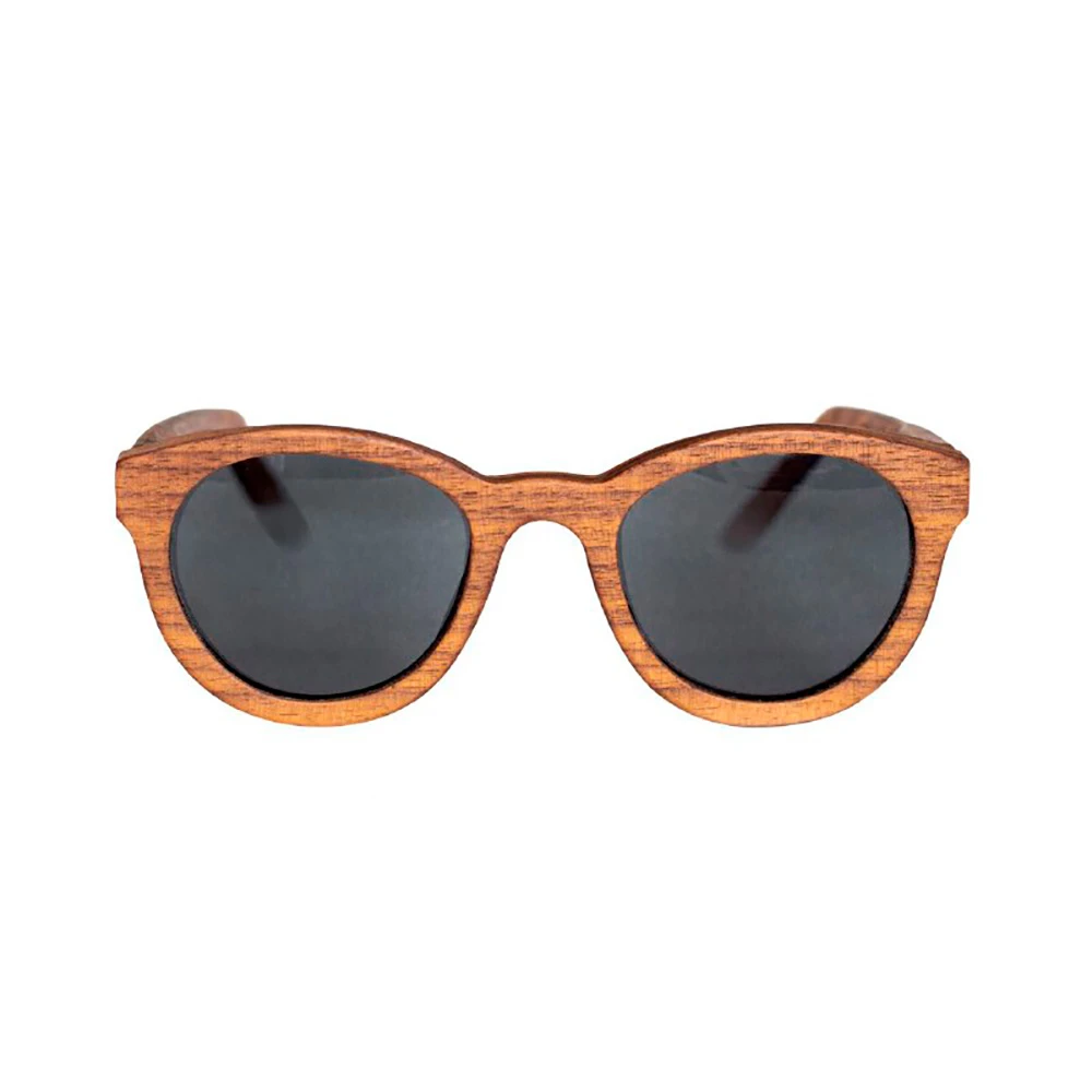 Glasses in a frame made of wood