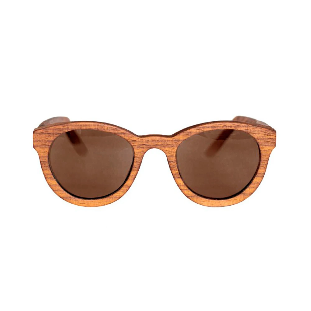 Glasses in a frame made of wood