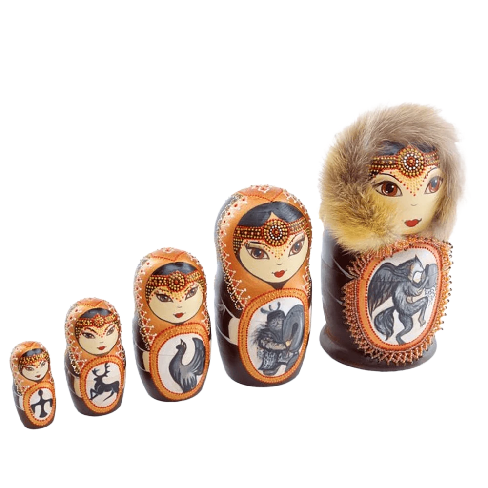 Matryoshka dolls in Evenki style